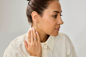 Kite Shaped Diamond Ring