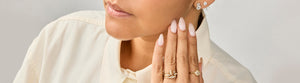 Diamond Bean Shaped Ring