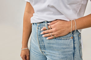 Diamond Pear Shape Split Ring