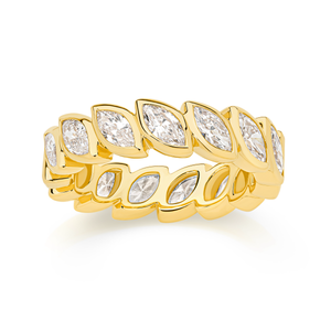 Marquise Cut Bezel Diamond Eternity Band