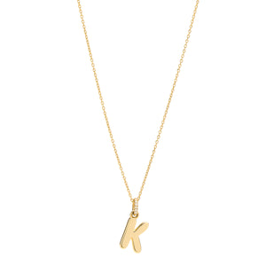 Bubble Initial Necklace