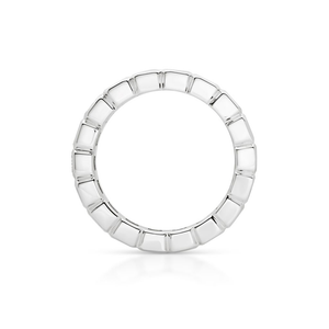 Radiant Cut diamond bezel Set Eternity Band