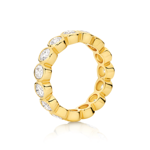 Round Bezel Set Diamond Eternity