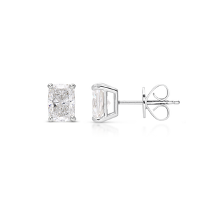 Radiant Cut Diamond Studs Earrings