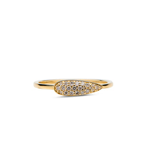 Leaf Shaped Diamond Ring