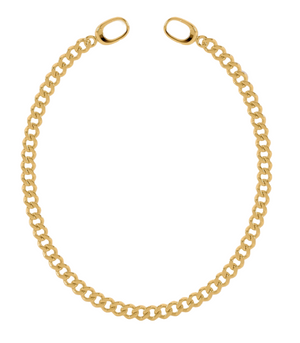 Flat Curb Link Chain Anklet