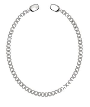 Flat Curb Link Chain Anklet