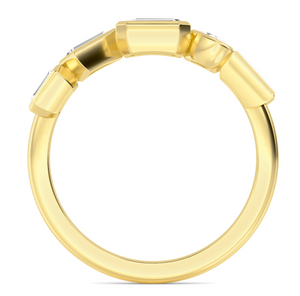 Multi-Shaped Bezel Set Band
