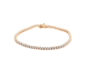 Natural Diamond Tennis Bracelet - Small