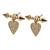 Heart And Arrow Shaped Diamond Earrings