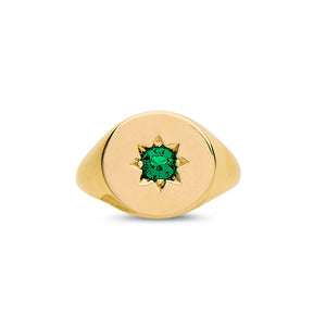 Emerald Signet Ring