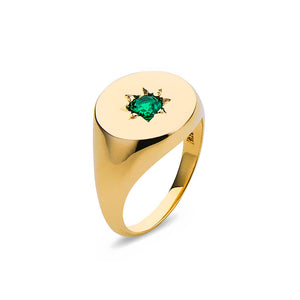 Emerald Signet Ring