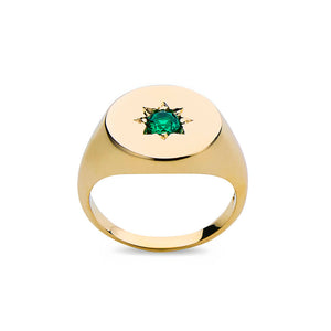 Emerald Signet Ring