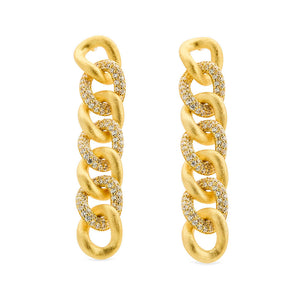 Topaz Chain Earrings