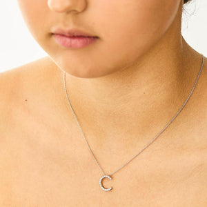 Diamond Initial Pendant Necklace
