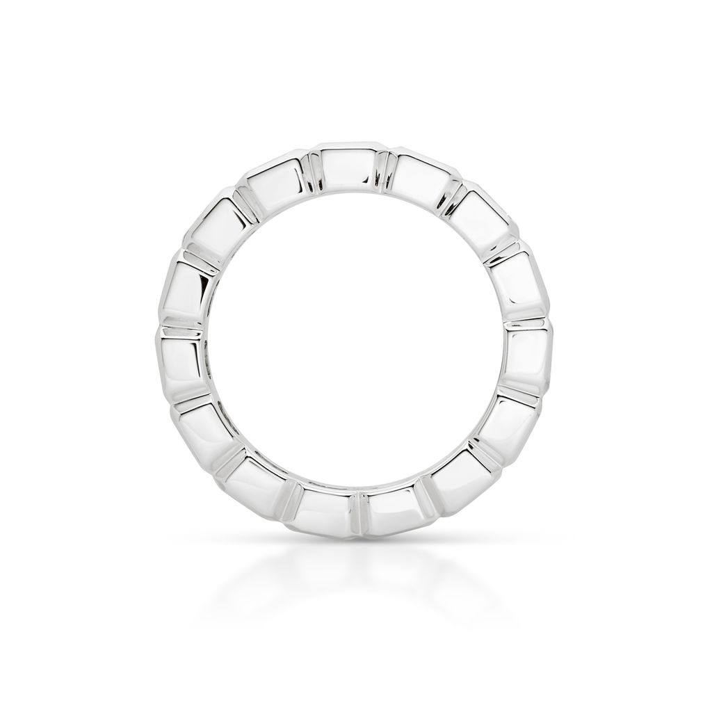 Asscher Cut Bezel Set Eternity Band