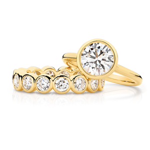 Round Bezel Set Diamond Eternity