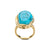 Turquoise And Gold Ring