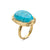 Turquoise And Gold Ring