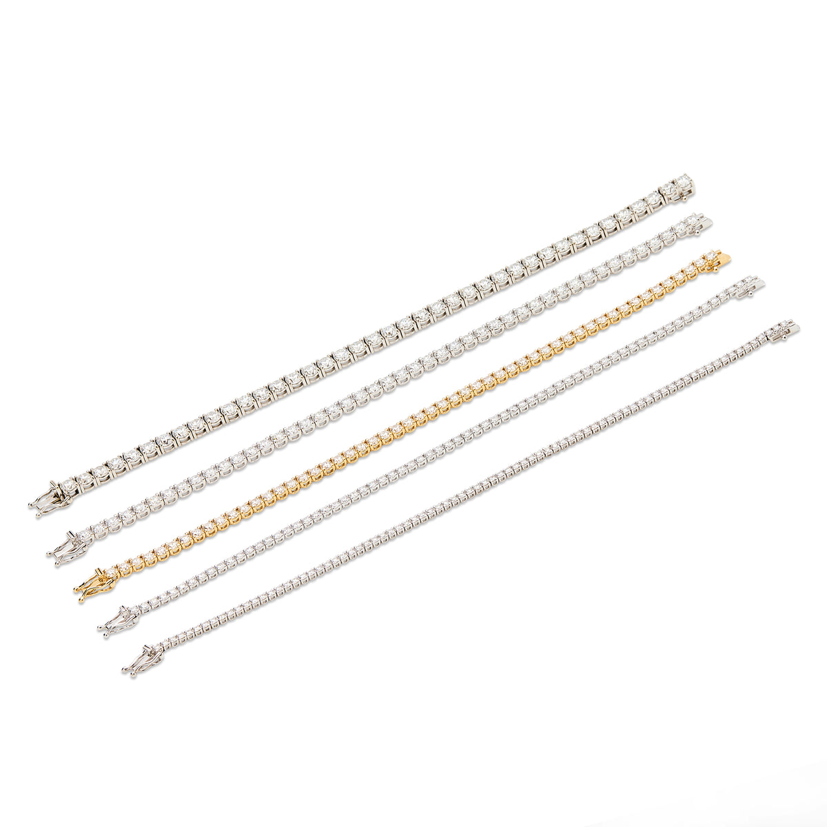 Natural Diamond Tennis Bracelet - Small