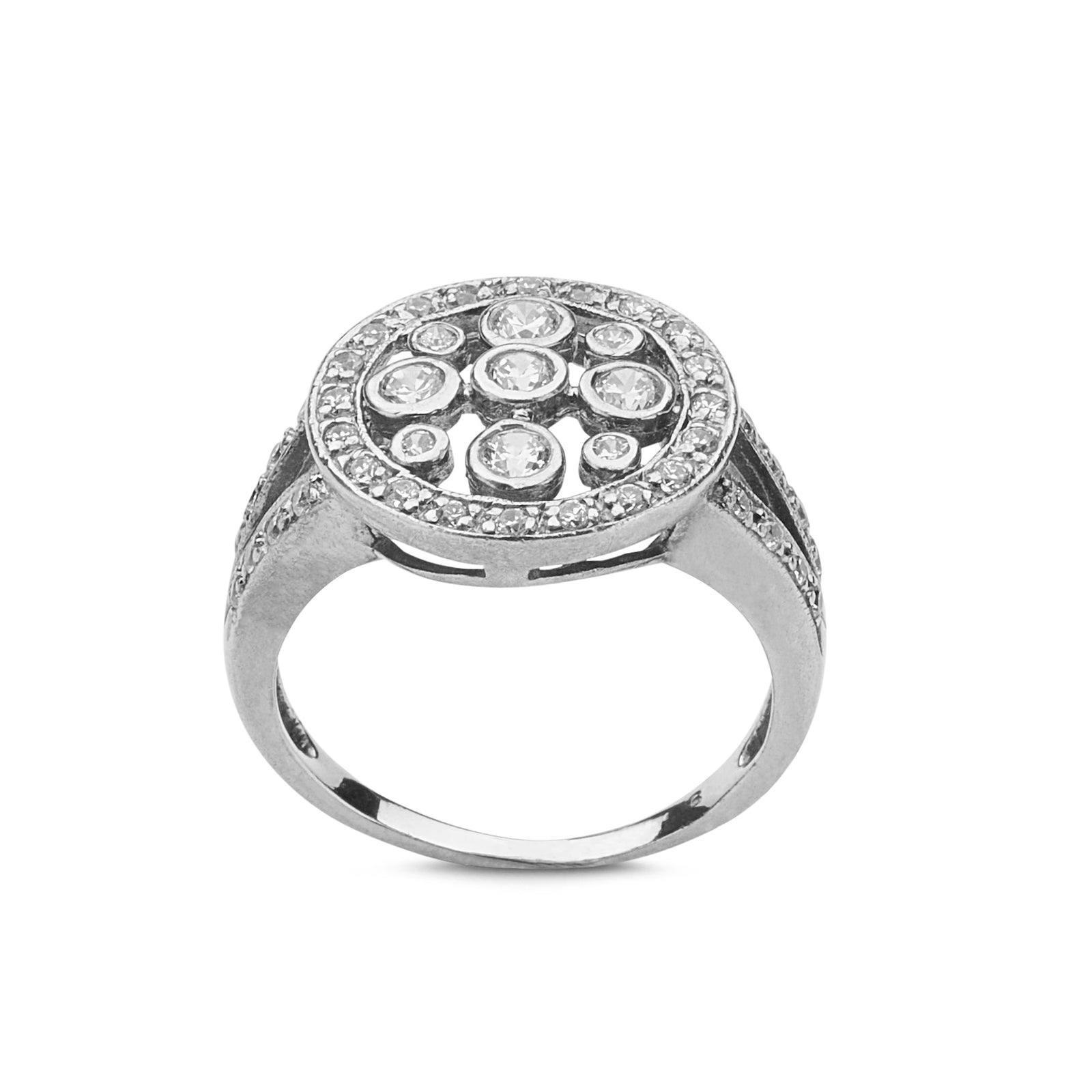 Diamond Cluster Ring