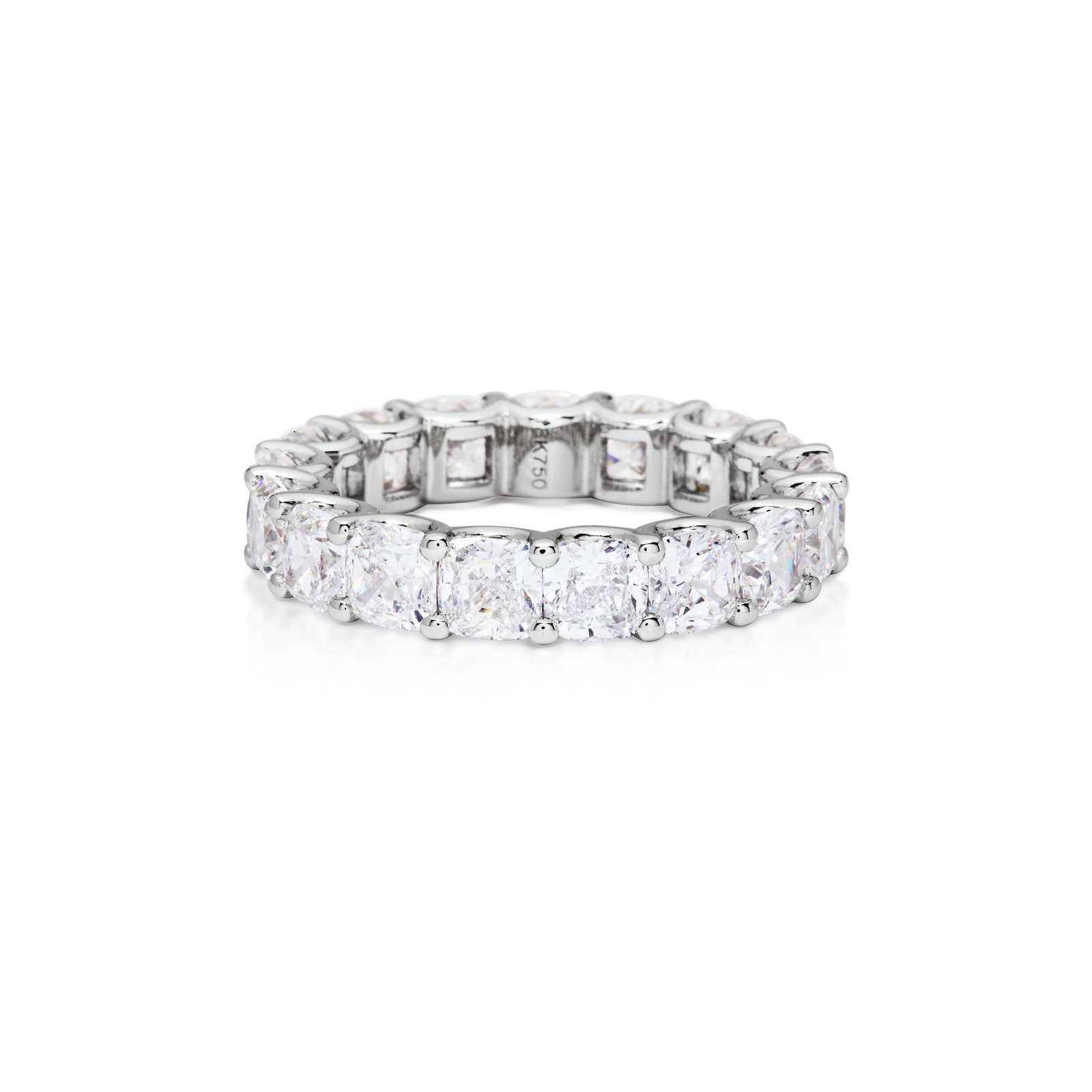 Cushion Cut Eternity Band