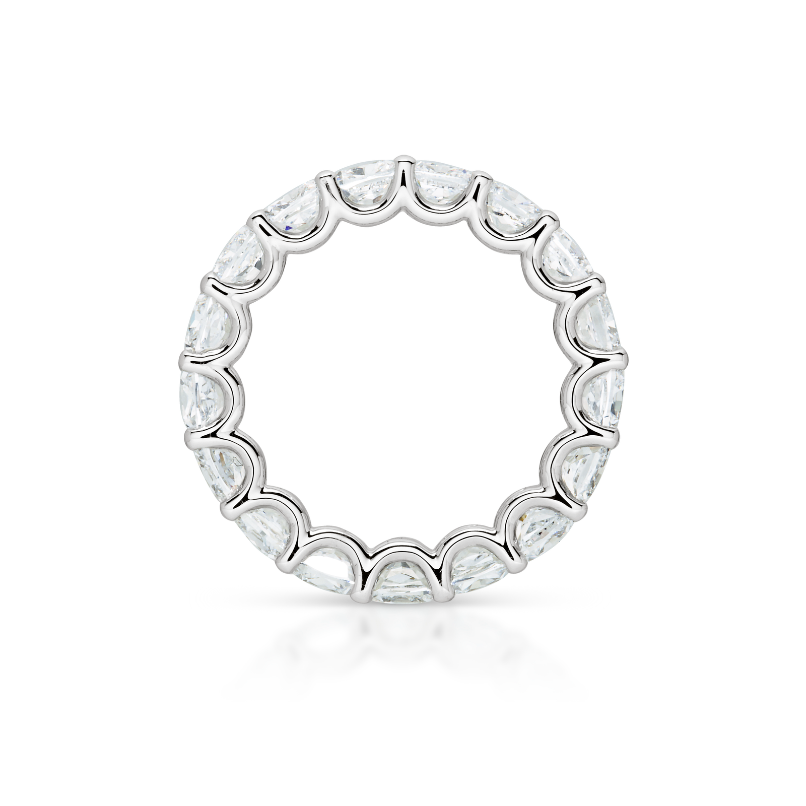 Cushion Cut Eternity Band