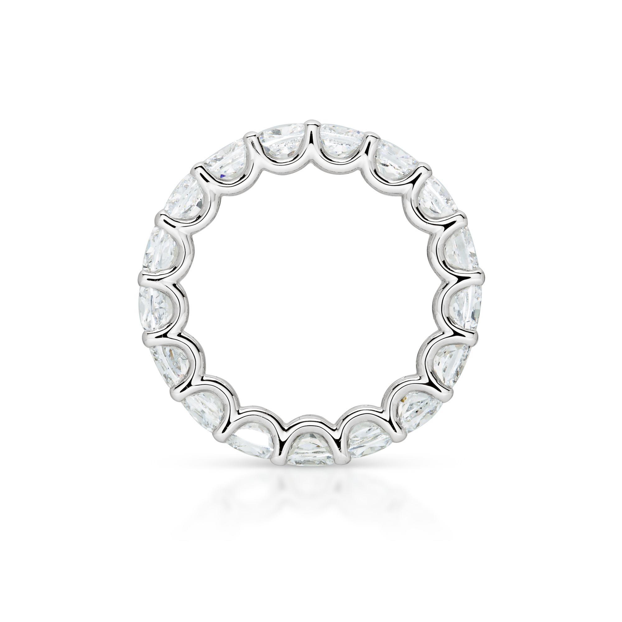 Cushion Cut Eternity Band