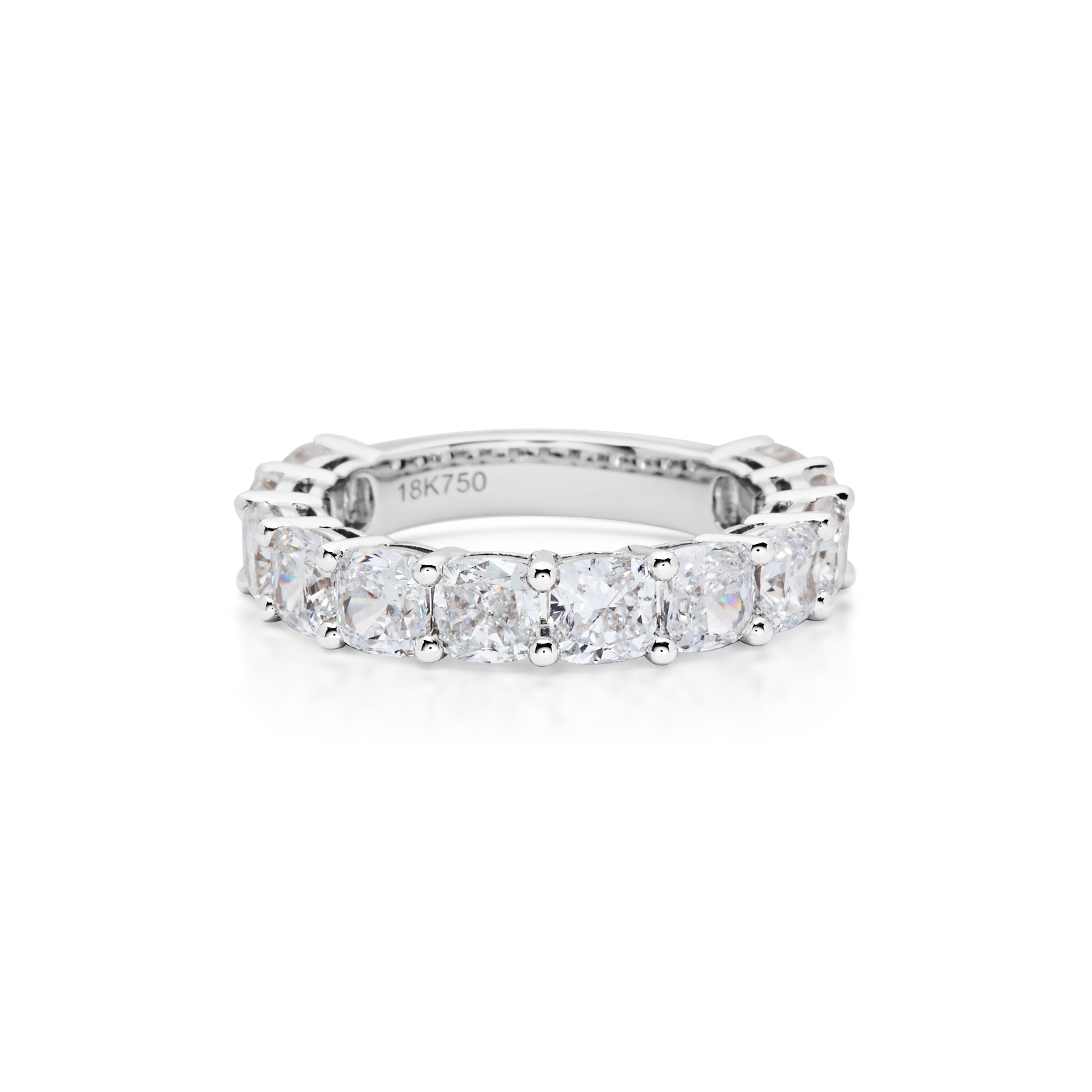 Cushion Cut 3/4 Diamond Band