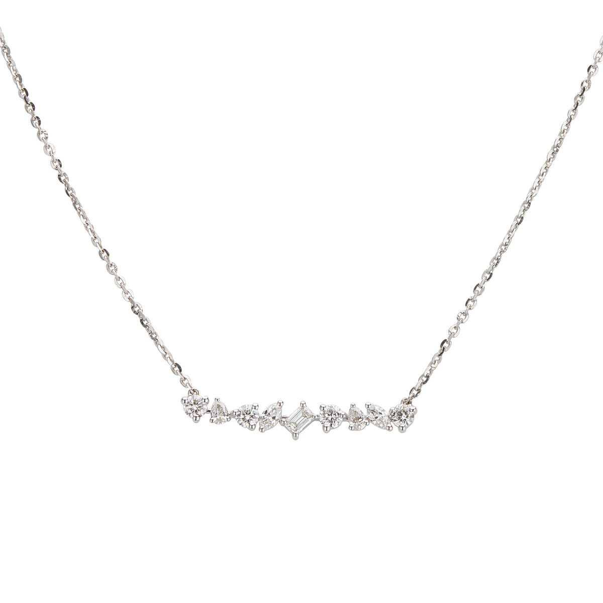 Diamond Multi Shaped Necklace