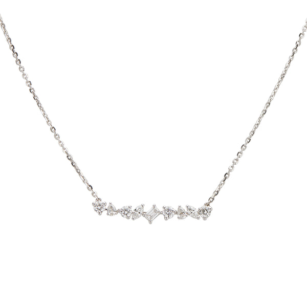 Zales 1/2 CT. T.w. Certified Cushion-Shaped Lab-Created Multi-Diamond  Pendant in 14K White Gold (F/Si2) | CoolSprings Galleria