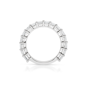 Emerald Cut Diamond 3/4 Band