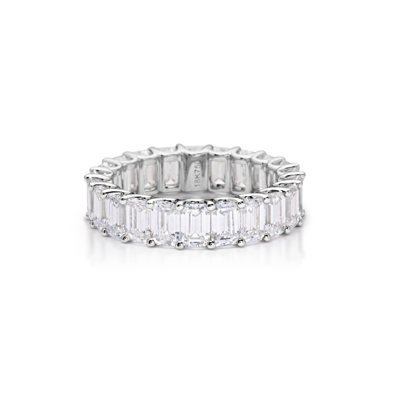 Emerald Cut Eternity Band