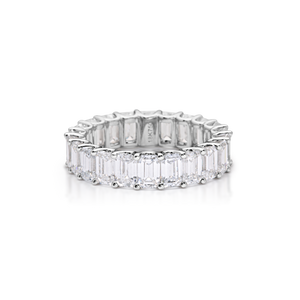 Emerald Cut Eternity Band