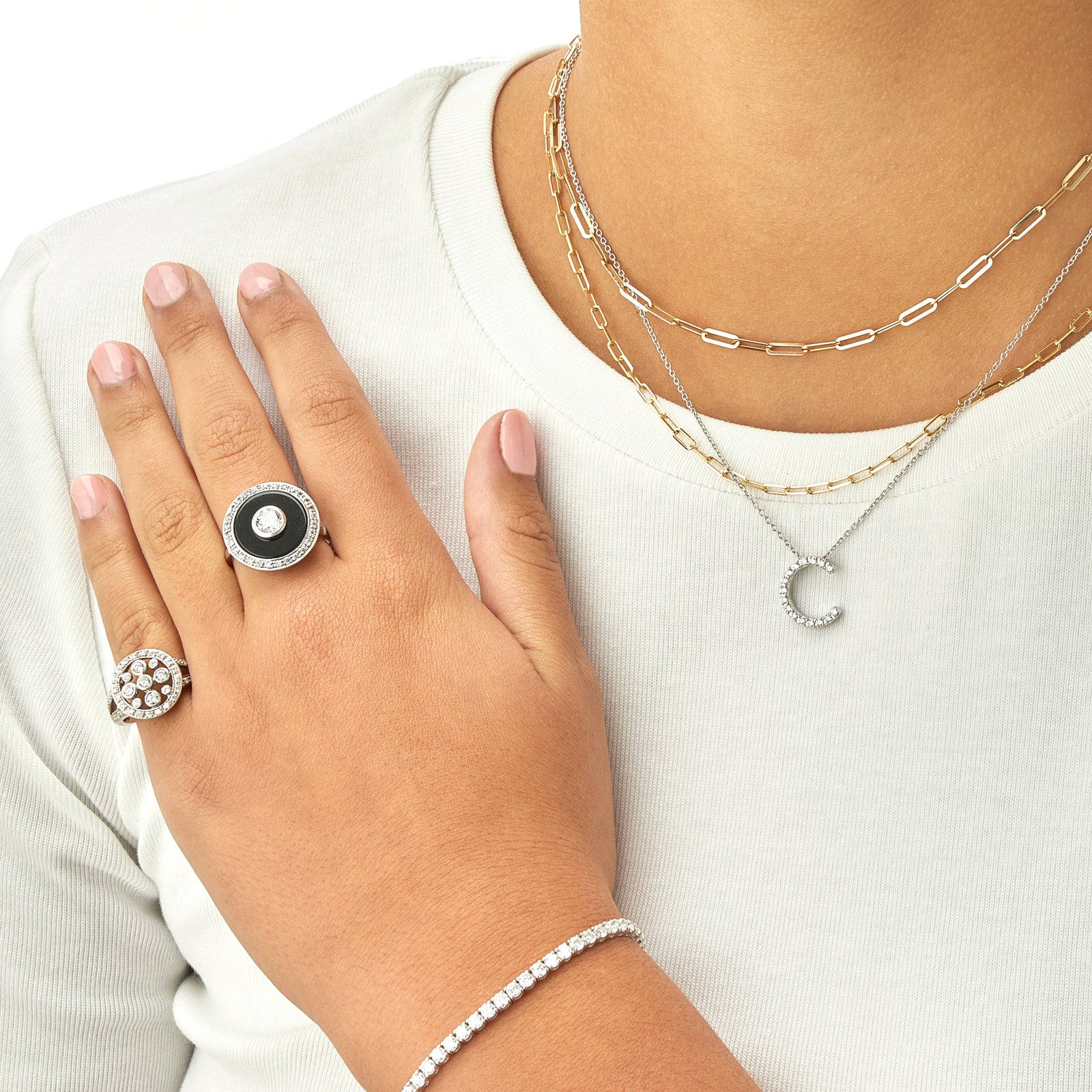 Diamond Cluster Ring