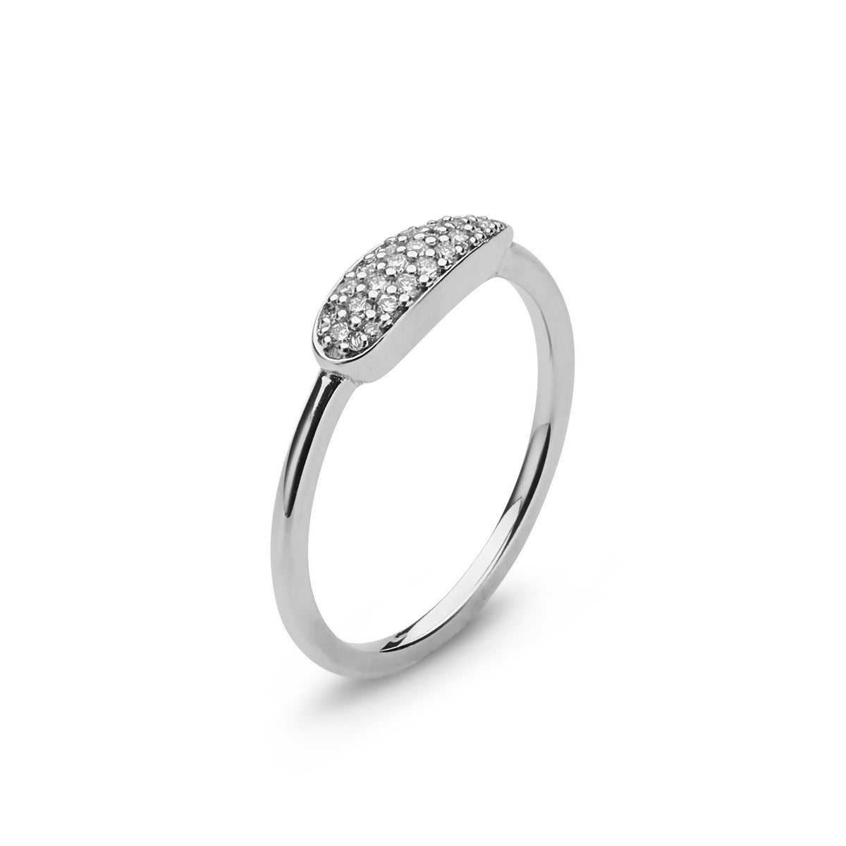 Leaf Shaped Diamond Ring