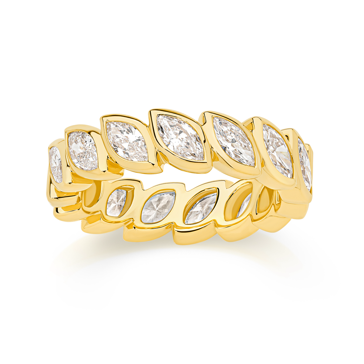 Marquise Cut Bezel Diamond Eternity Band