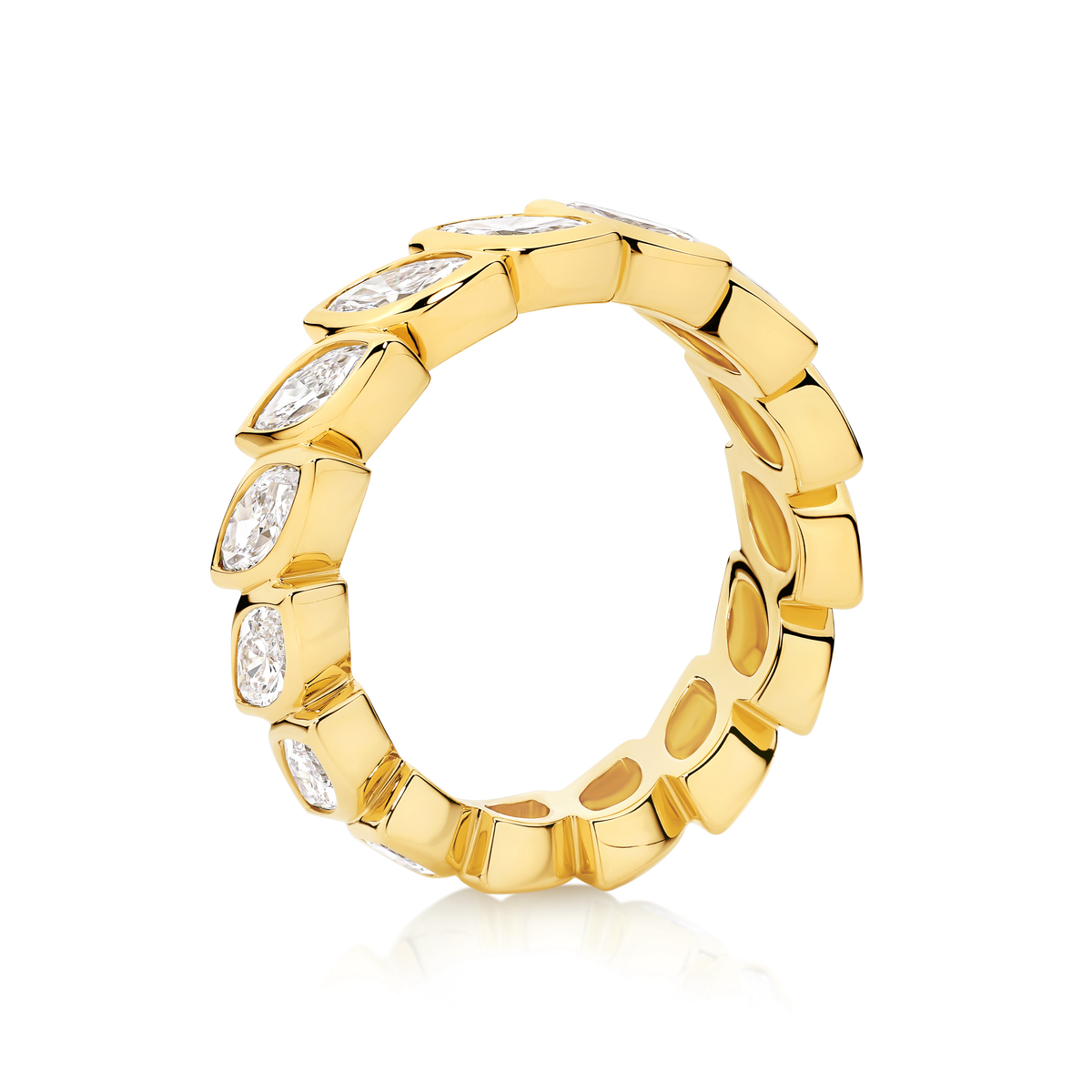 Marquise Cut Bezel Diamond Eternity Band