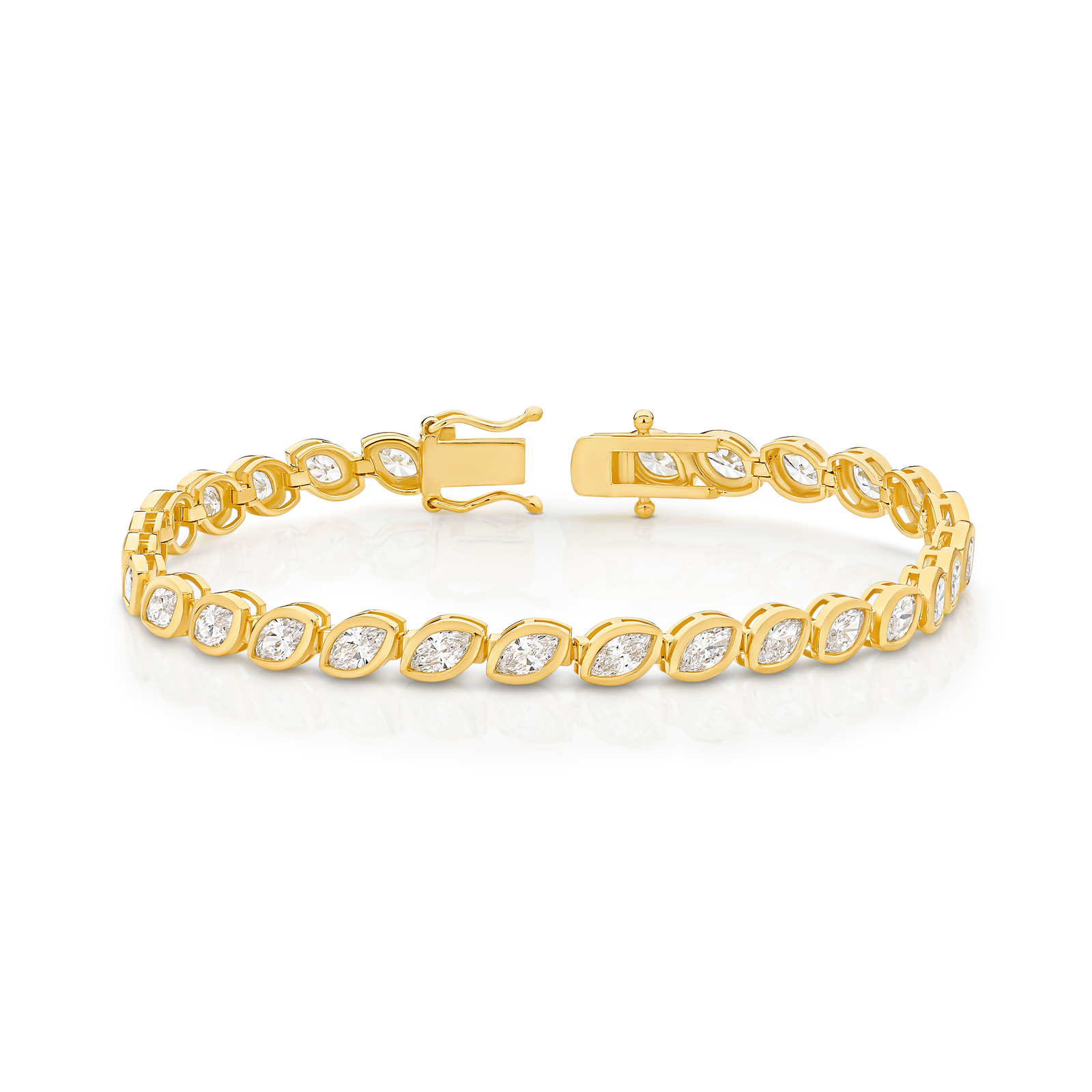 Diamond Tennis Bracelet Marquise Shape
