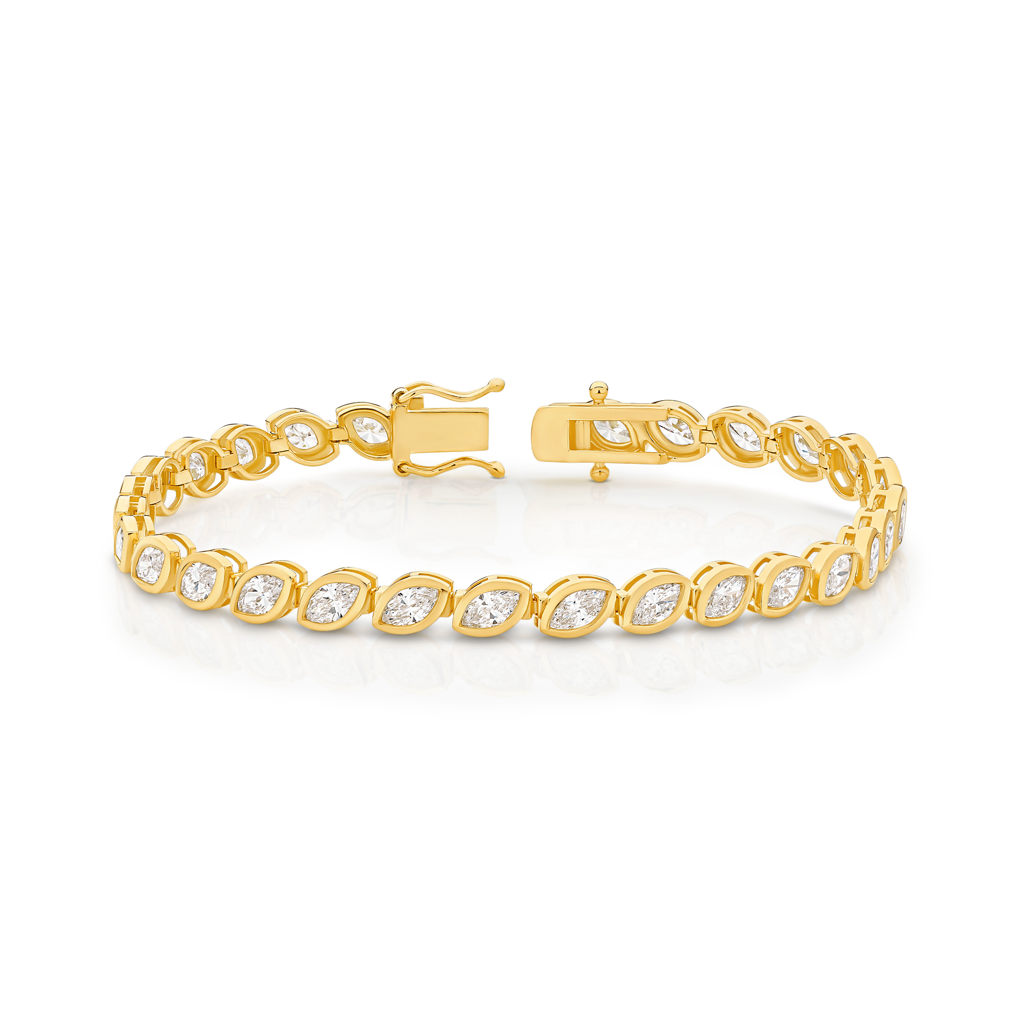 Diamond Tennis Bracelet Marquise Shape