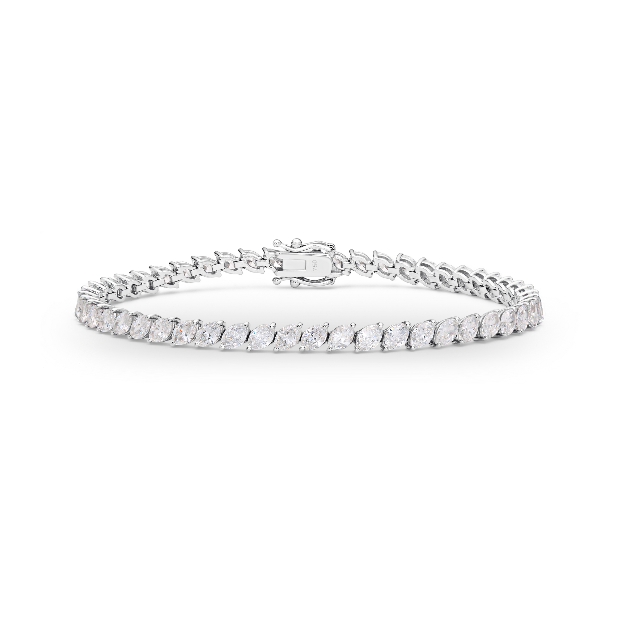 Tennis Bracelet Marquise Cut Diamonds
