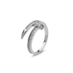 Wrap Diamond Ring White Gold