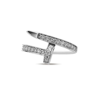 Wrap Diamond Ring White Gold