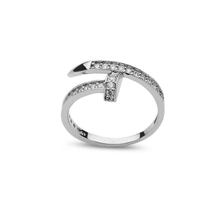 Wrap Diamond Ring White Gold
