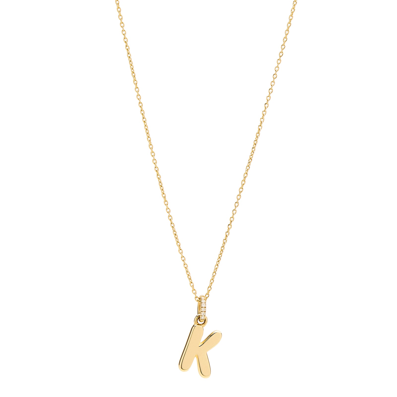 Bubble Initial Necklace