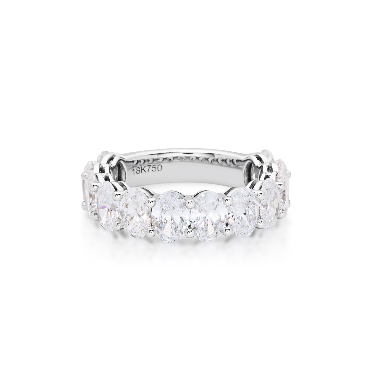 Oval Cut Diamond 3/4 Ring