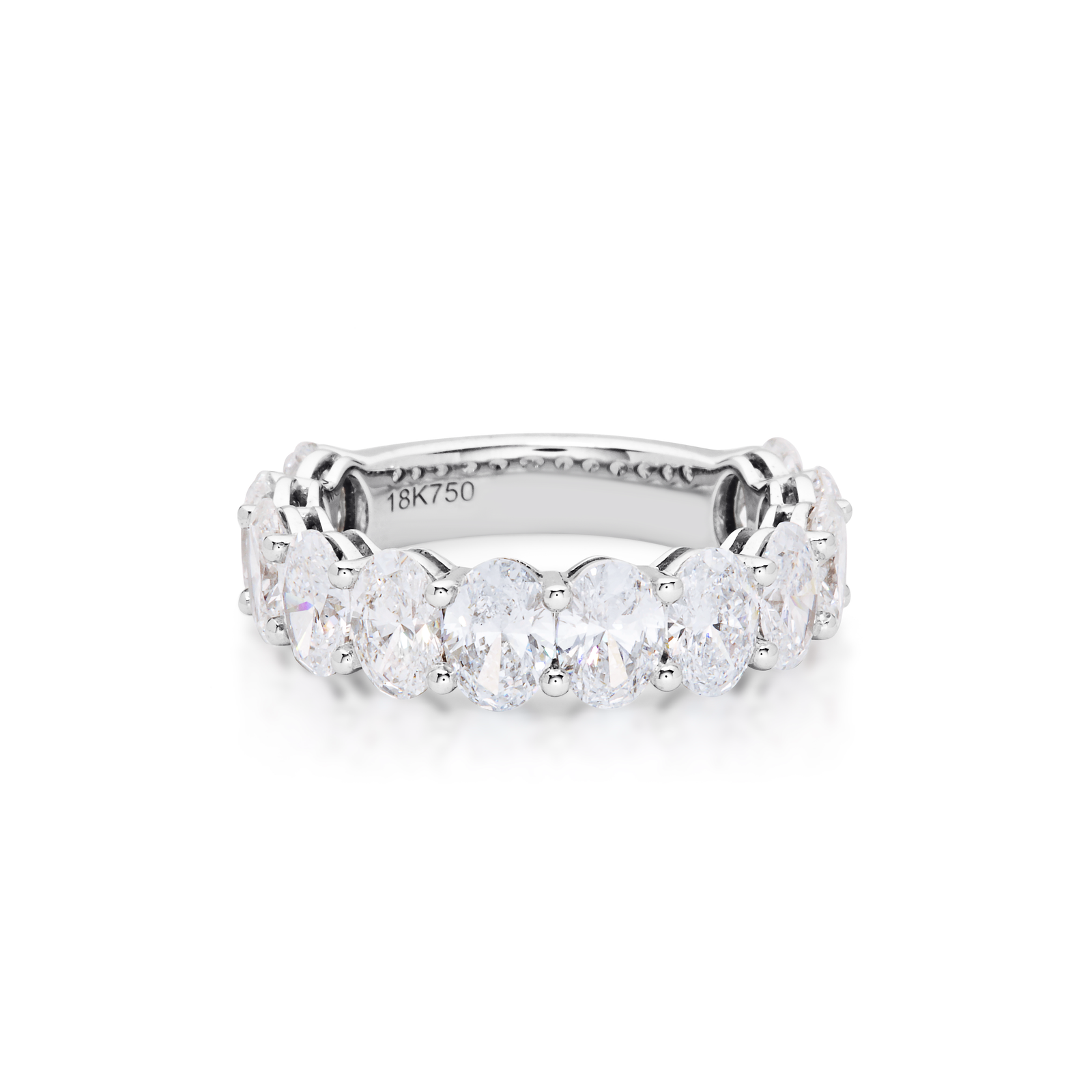 Oval Cut Diamond 3/4 Ring