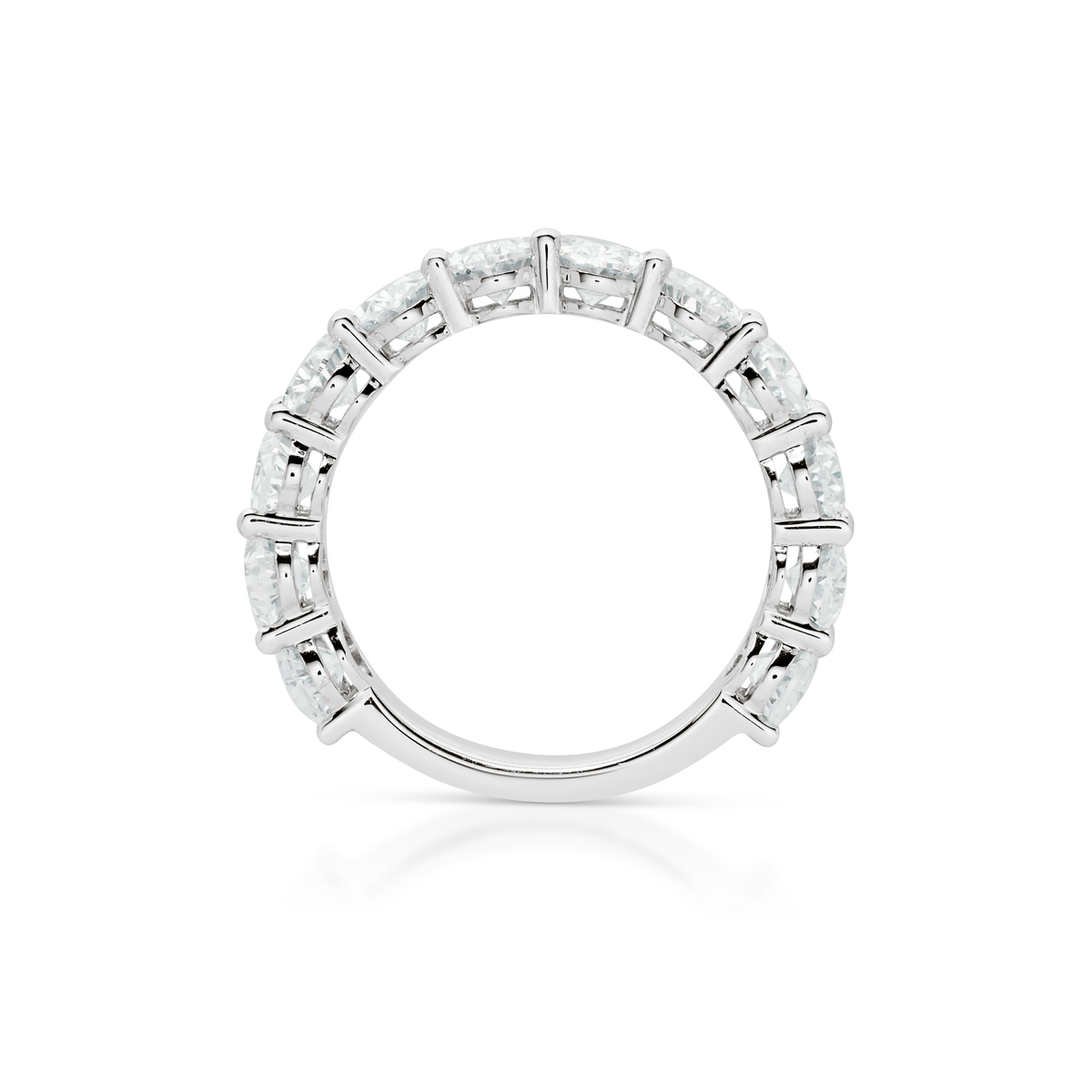 Oval Cut Diamond 3/4 Ring