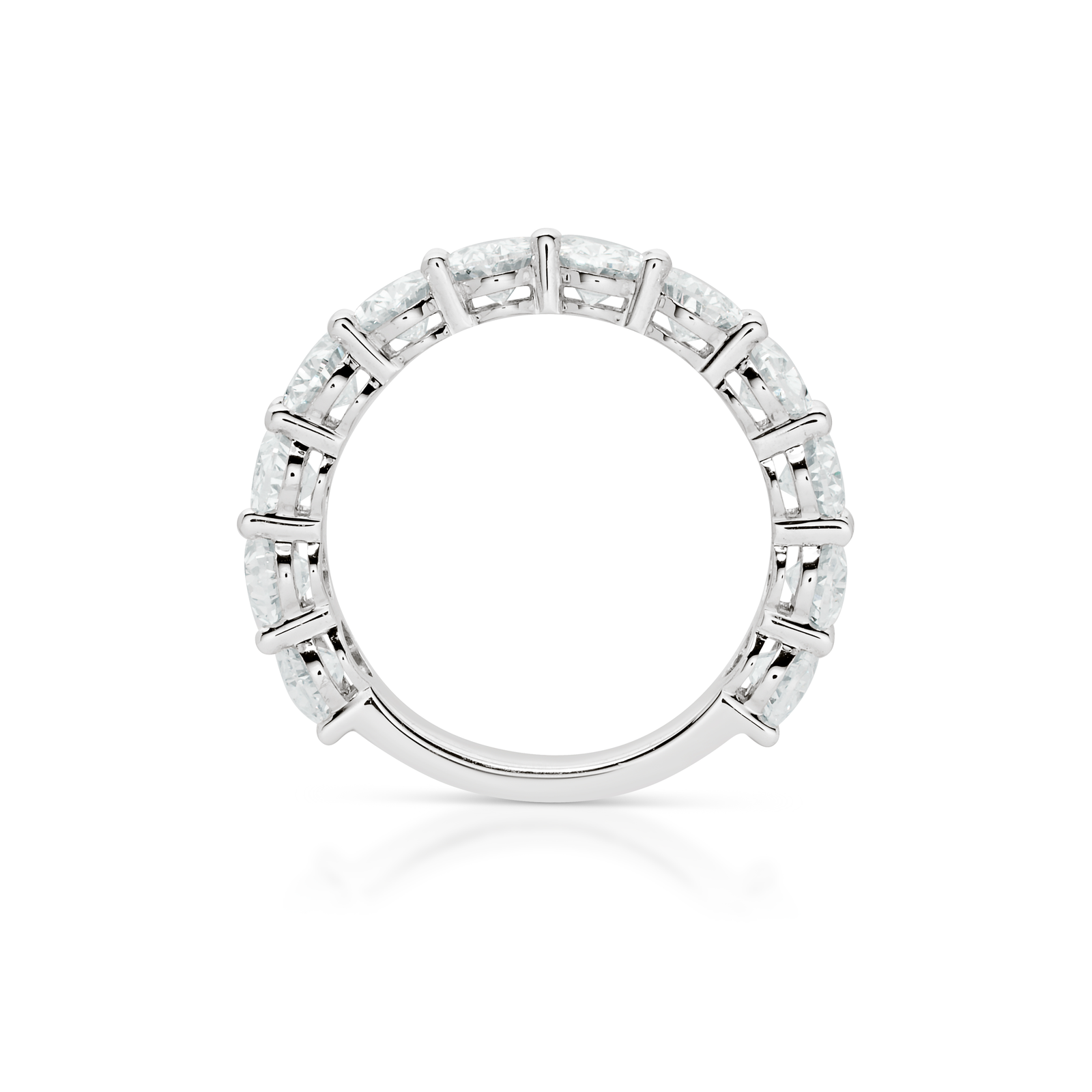 Oval Cut Diamond 3/4 Ring