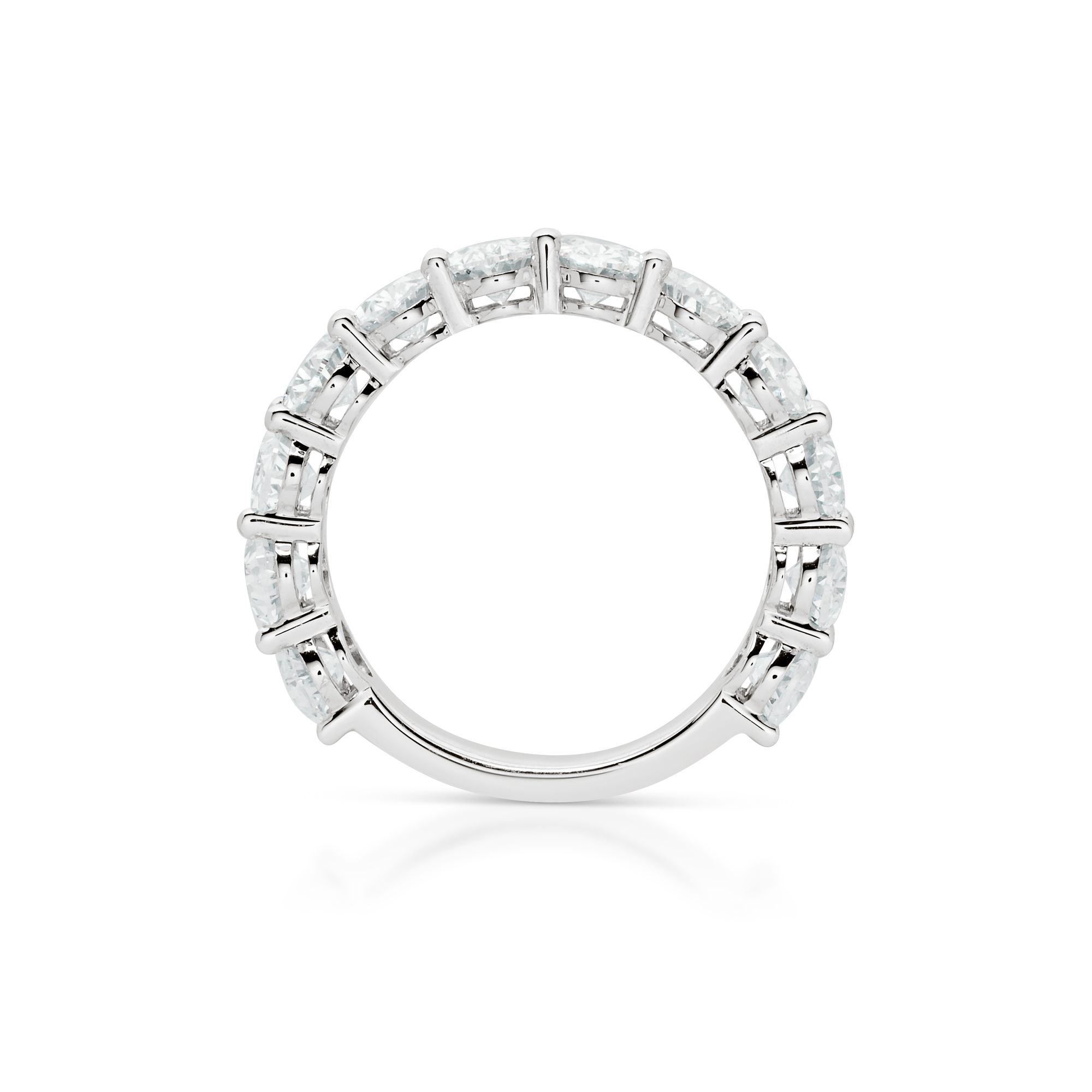 Oval Cut Diamond 3/4 Ring